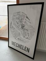 Poster Mechelen, ingekaderd., Huis en Inrichting, Woonaccessoires | Lijsten, Ophalen