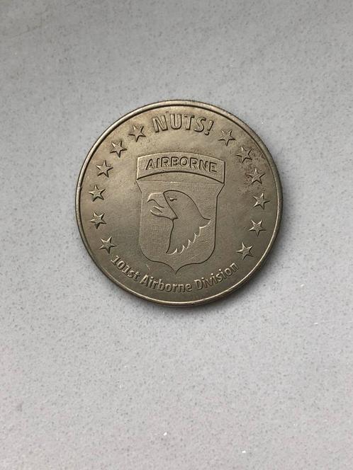 Nuts muntmedaille • militaria • Bastogne • vintage, Postzegels en Munten, Penningen en Medailles, Overige materialen, Ophalen