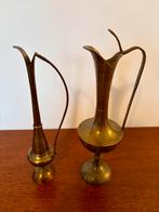 Set fijne Koperen vaasjes Mooie patine,  H-27, Antiek en Kunst, Ophalen