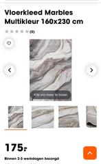 Tapijt in beige goud en grijs 1.60m x 2.30m, Enlèvement, Comme neuf, Beige