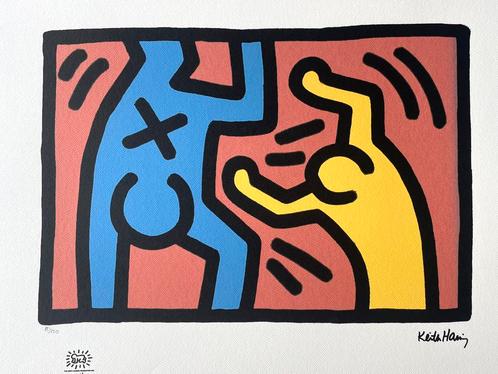 Belle lithographie + certificat • Keith Haring #/150, Antiquités & Art, Art | Lithographies & Sérigraphies, Enlèvement ou Envoi