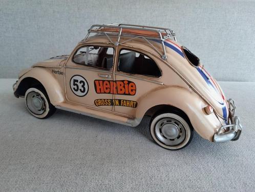 Decoratieve auto VW Volkswagen Kever Beetle Herbie 53 blik, Hobby en Vrije tijd, Modelbouw | Radiografisch | Auto's, Zo goed als nieuw
