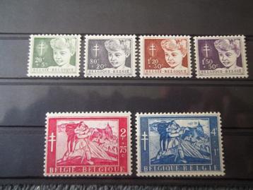 België – 1954 – Nr 955/60 – MNH in uitmuntende staat beschikbaar voor biedingen
