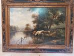 Groot schilderij landschap koeien, Ophalen