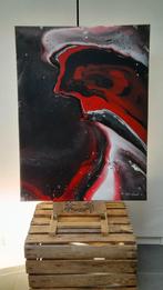 Abstract schilderij op canvas van acryl, Ophalen of Verzenden