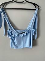 XS korte blauwe TOP, Blauw, Zo goed als nieuw, Zonder mouw, Maat 34 (XS) of kleiner