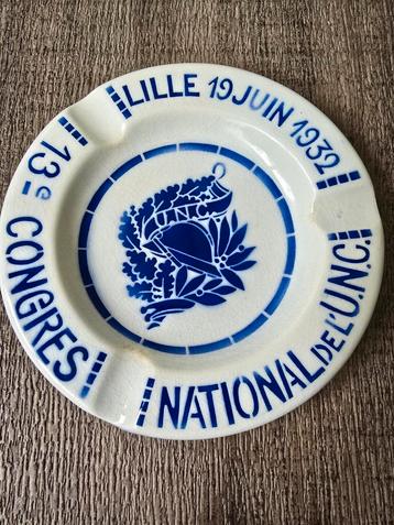 Asbak NATIONAL DE L´U.N.C. 13 CONGRES LILLE 1932! beschikbaar voor biedingen
