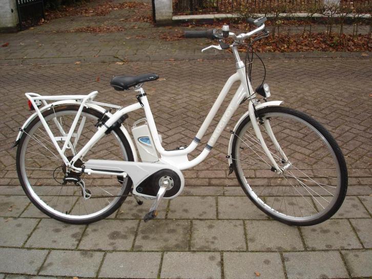 Flyer elektrische fiets middenmoter model Peugeot, Fietsen en Brommers, Elektrische fietsen, Gebruikt, 47 tot 51 cm, Ophalen