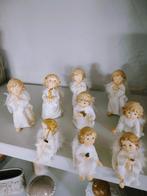 9 lieve engeltjes met echte veertjes., Diversen, Kerst, Ophalen of Verzenden, Gebruikt