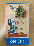 Puzzel Poesje aan klok (24 stukjes), Enlèvement ou Envoi, 10 à 50 pièces, Utilisé, 4 à 6 ans