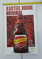 Panneau d'affichage du château de Bier Rouge, Collections, Marques de bière, Enlèvement ou Envoi, Comme neuf, Panneau, Plaque ou Plaquette publicitaire