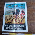 Affiche 2 Propaganda WO 2 Oorlog Journaux de Guerre, Enlèvement ou Envoi