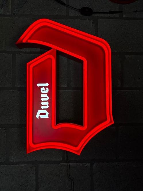 Duvel LED lichtreclame, Verzamelen, Biermerken, Nieuw, Reclamebord, Plaat of Schild, Duvel, Ophalen