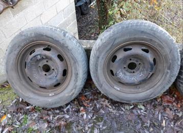 2 Peugeot/Citroën 15 inch stalen velgen (4x108) beschikbaar voor biedingen