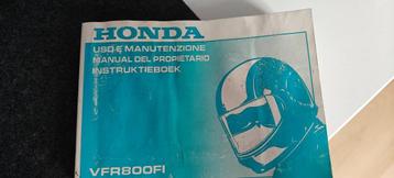 Honda VFR 800 2001 instructieboekje beschikbaar voor biedingen