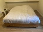 Tweepersoonsbed IKEA mandal 160x200, Huis en Inrichting, Ophalen, Zwart, Tweepersoons, Zo goed als nieuw