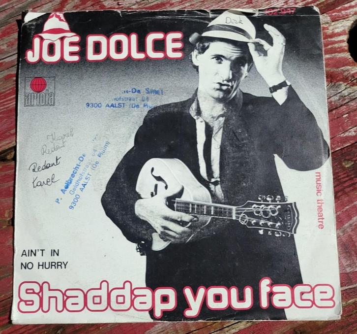 Théâtre musical Joe Dolce Shaddap You Face 1981
D, CD & DVD, Vinyles Singles, Enlèvement ou Envoi