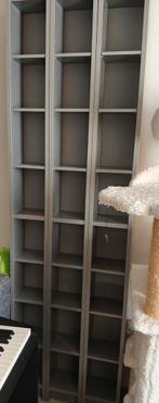 3 grijze rekken voor cd's/dvd's/..., Huis en Inrichting, Ophalen, Gebruikt, Cd's