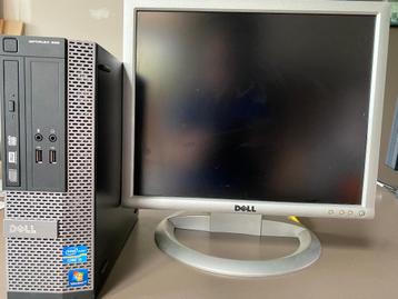 Dell desktop PC + 2 monitors