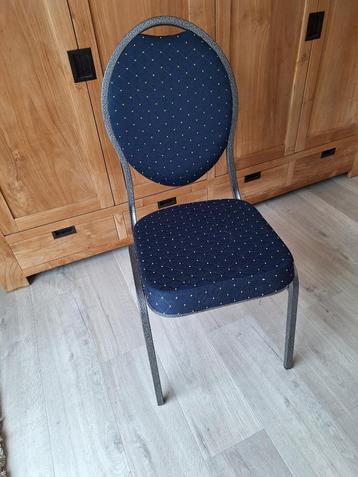 6 Stapelbare stoelen blauw