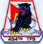US Airforce Europe 494th Tactical Fighter Squadron ( M33 ), Verzamelen, Militaria | Algemeen, Embleem of Badge, Luchtmacht, Ophalen of Verzenden