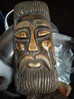 Decoratief masker in tropische hout 32*15 cm, Enlèvement ou Envoi