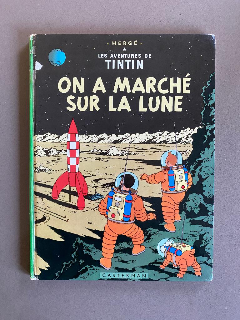 BD Tintin - On a marché sur la Lune - B38bis, Livres, BD, Utilisé, Une BD, Enlèvement ou Envoi