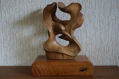 Peter Tam houten beeld, Antiek en Kunst, Kunst | Beelden en Houtsnijwerken, Ophalen of Verzenden