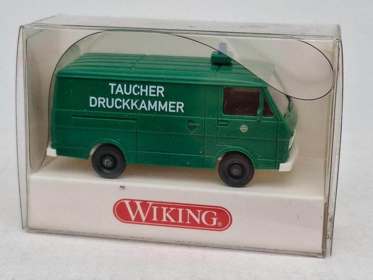 VW Volkwagen LT28 politie duikteam - Wiking 1/87, Hobby en Vrije tijd, Modelauto's | 1:87, Zo goed als nieuw, Auto, Wiking, Verzenden