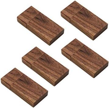 lot 5 clés usb en bois de noyer 32g, Enlèvement, Neuf, 32 GB