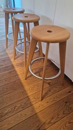 Tabouret de bar Vitra - 3 pièces, Maison & Meubles, Comme neuf, Enlèvement, Bois, 60 à 90 cm