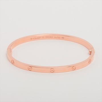 Bracelet Cartier Love Or Rose Full set, Enlèvement ou Envoi, Utilisé, Or, Or