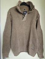 Riley & Clark heren knit geweven trui bruin mt M nieuwstaat, Bruin, Maat 48/50 (M), Ophalen of Verzenden, Zo goed als nieuw