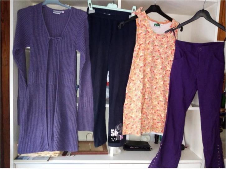 Kleding 10 jaar / 140 - meisjes - 21 stuks - nu 1€ ipv 2€/st, Kinderen en Baby's, Kinderkleding | Maat 140, Zo goed als nieuw