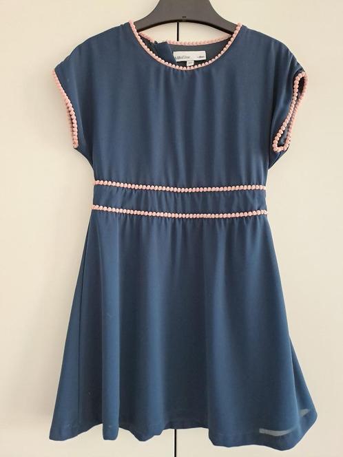 Communie/lentefeestkleedje + bijpassend jeansjasje maat 122, Kinderen en Baby's, Kinderkleding | Maat 122, Zo goed als nieuw, Meisje
