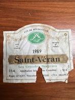 Etiket: 1989 - Saint Veran, Ophalen of Verzenden, Zo goed als nieuw