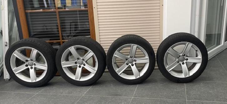 BREEDSET 17 INCH VELGEN MET ZEER GOEDE BANDEN, Auto-onderdelen, Banden en Velgen, Banden en Velgen, Zomerbanden, 17 inch, 235 mm