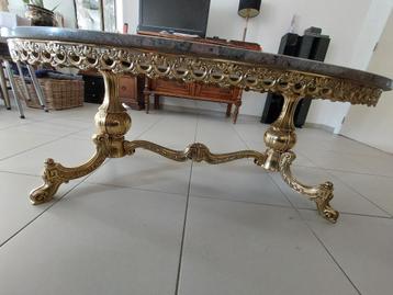 table basse en cuivre et marbre, Maison & Meubles, Tables | Tables de salon, 100 à 150 cm, Moins de 50 cm, Enlèvement, Utilisé