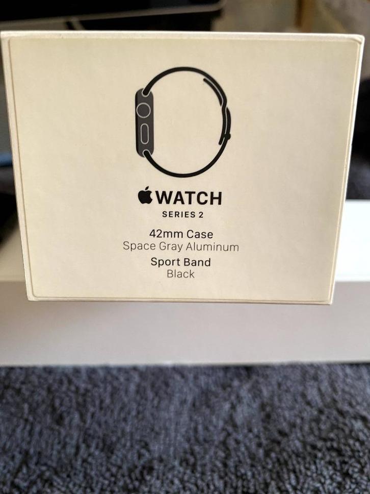 Apple Watch Series 2 42 mm in nieuwstaat, Handtassen en Accessoires, Smartwatches, Zo goed als nieuw, Zwart, Conditie, Ophalen