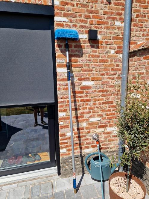 Telescopische wasborstel 5 meter zonnepannelen of ramen, Doe-het-zelf en Bouw, Zonnepanelen en Toebehoren, Ophalen