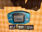 Game boy advance met games, Games en Spelcomputers, Spelcomputers | Nintendo Game Boy, Ophalen, Zo goed als nieuw, Game Boy Advance
