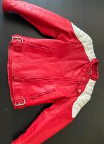 Echt leder jas, Kleding | Dames, Jassen | Winter, Ophalen of Verzenden, Zo goed als nieuw, Rood, ANDERE