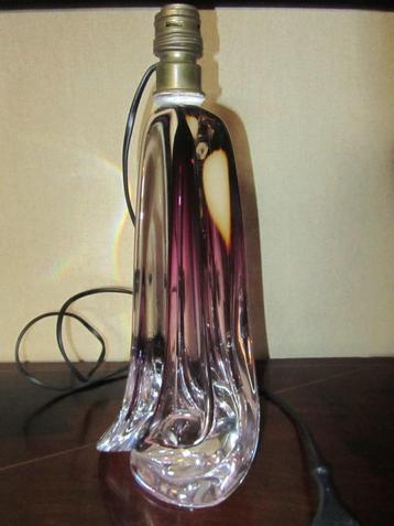 Val-saint-Lambert: grand pied de lampe torsadé aubergine!, Enlèvement