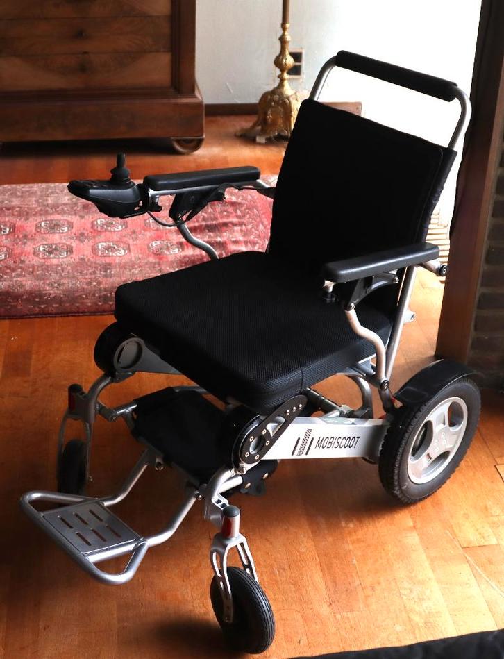 Elektrisch opvouwbare rolstoel "Mobiscoot", Diversen, Rolstoelen, Zo goed als nieuw, Elektrische rolstoel, Inklapbaar, Ophalen