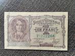 Biljet België 1 fr societe generale 1918, Postzegels en Munten, Bankbiljetten | België, Ophalen of Verzenden, Los biljet