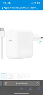 Apple power delivery oplader 30W + usb c kabel, Telecommunicatie, Mobiele telefoons | Telefoon-opladers, Ophalen of Verzenden