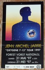 Jean Michel Jarre billet ticket concert Forest 1997, Overige typen, Gebruikt, Ophalen of Verzenden
