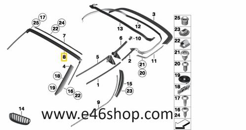 VOORRUIT RUBBER BMW Z4 E89 OE 51767192294, Auto-onderdelen, Ruiten en Toebehoren, BMW, Nieuw, Ophalen of Verzenden