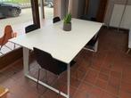 Moderne witte tafel merk “made”, Huis en Inrichting, Tafels | Eettafels, Ophalen, Gebruikt