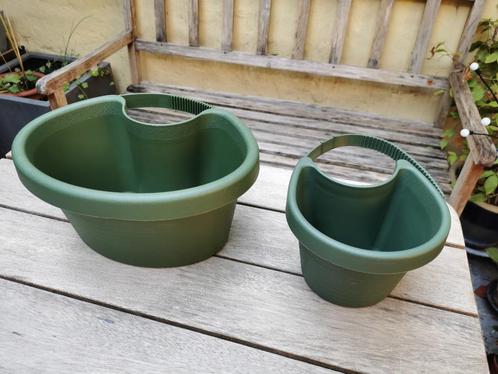 2x Regenpijp bloempot Sunware prijs/set., Tuin en Terras, Bloempotten, Nieuw, Kunststof, Balkon, Tuin, Minder dan 40 cm, Minder dan 25 cm